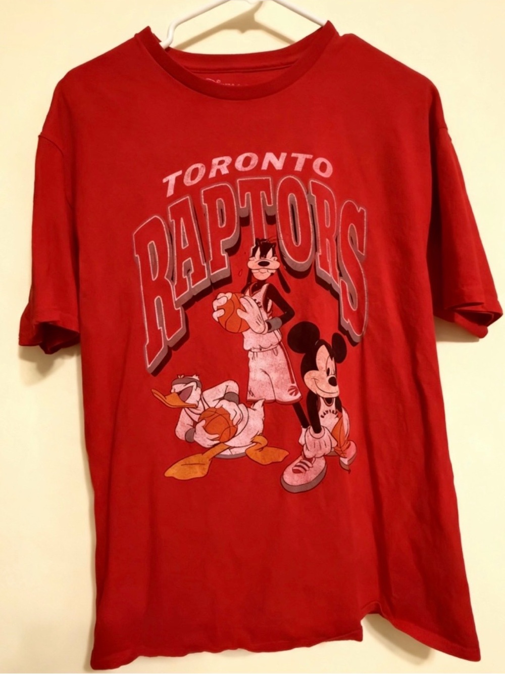 Vintage Toronto Raptors Graphic Tee - Disney Characters